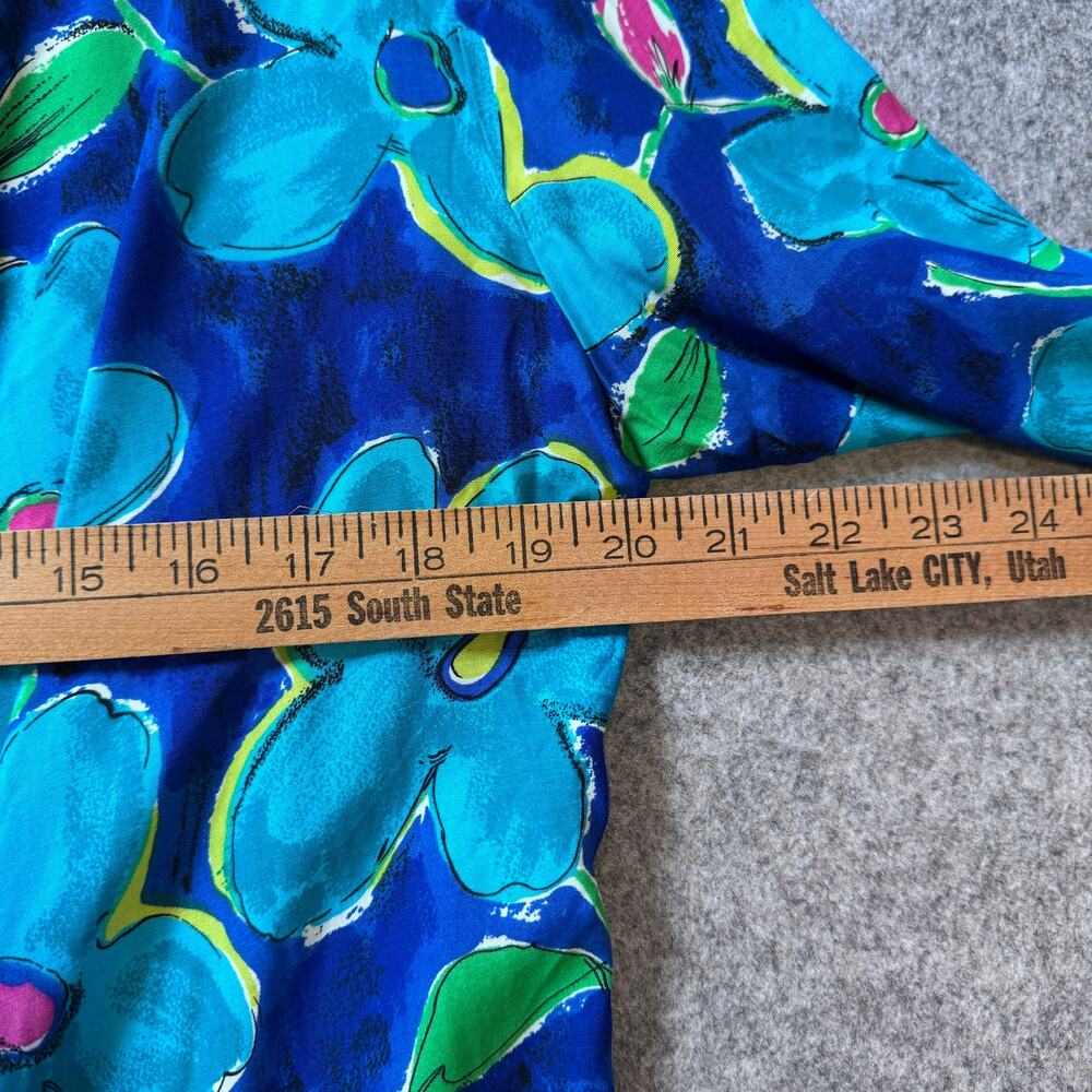 Vintage USA Made Floral Rayon Blazer Jacket Womens Size 8 Art To Wear - Picture 6 of 9